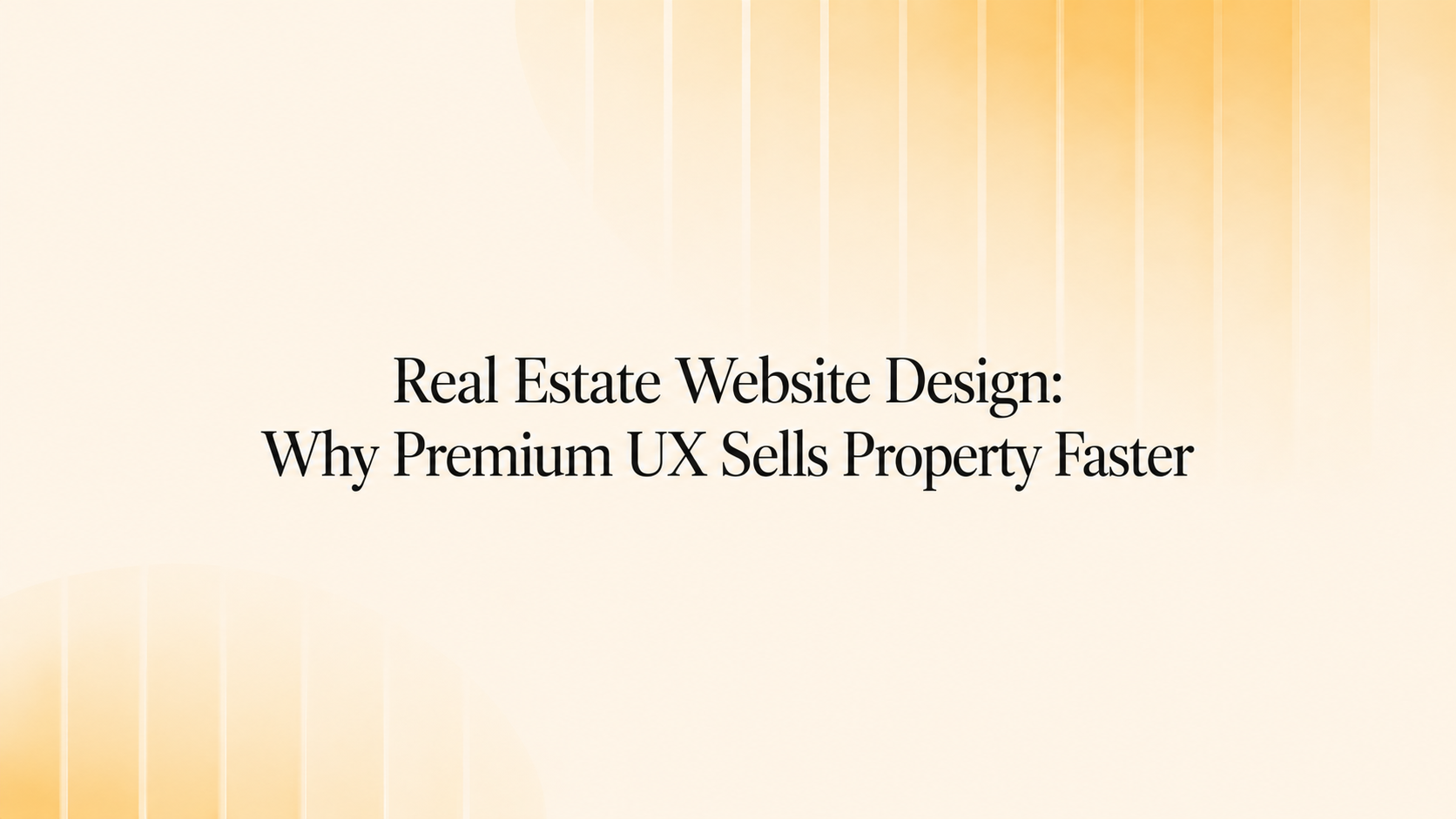 Real estate website design and UX