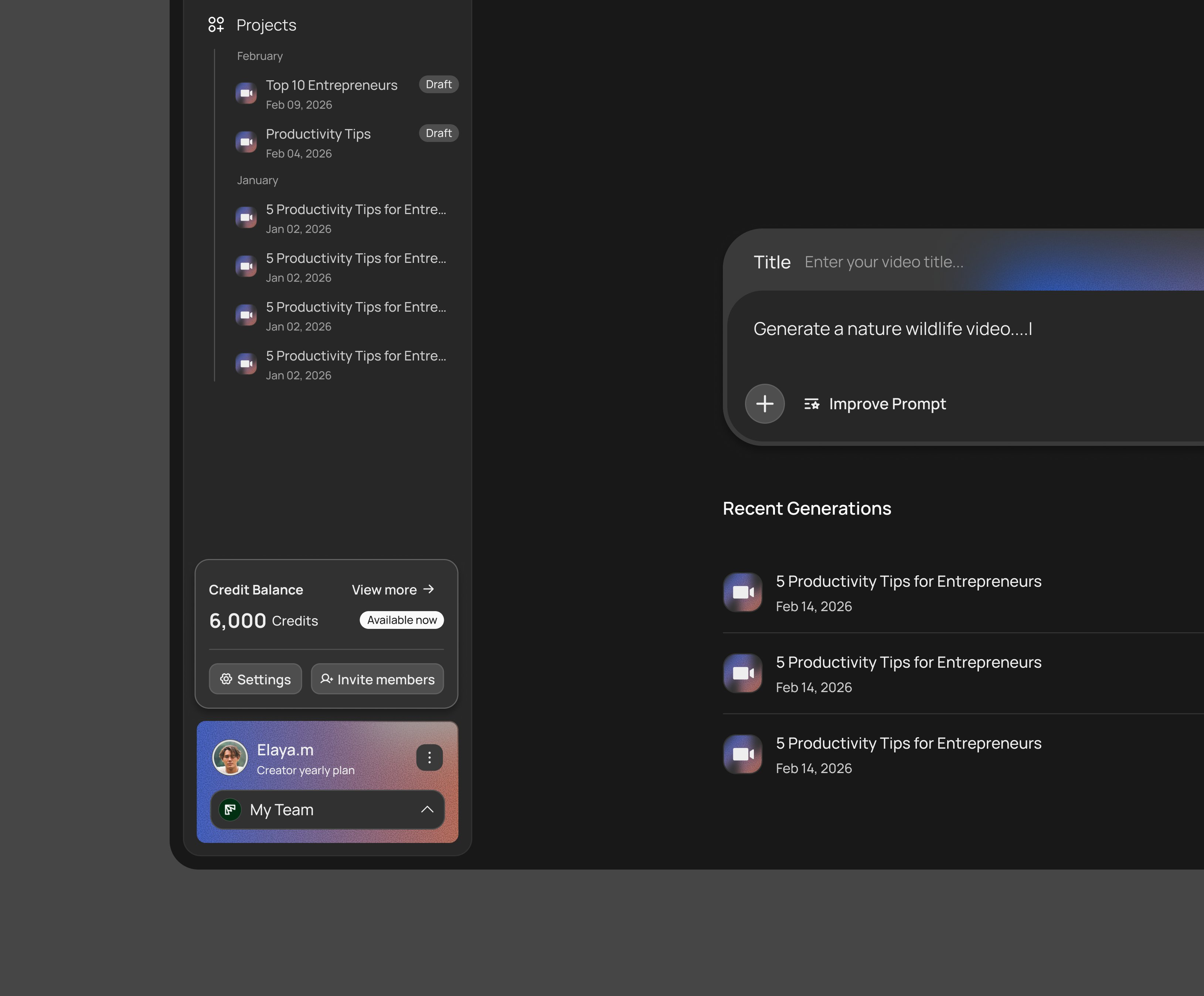 profile preview