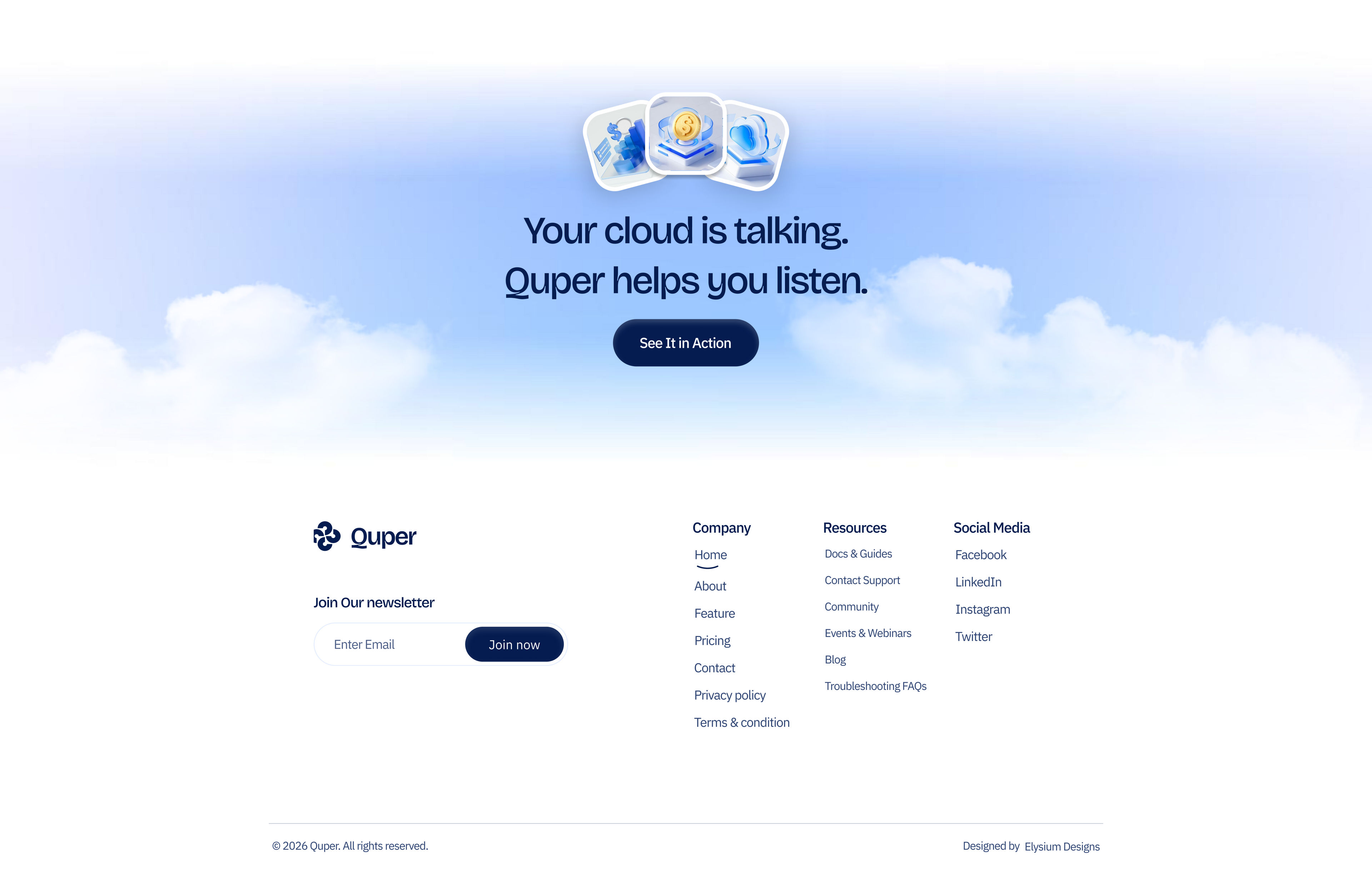 CTA & Footer  preview