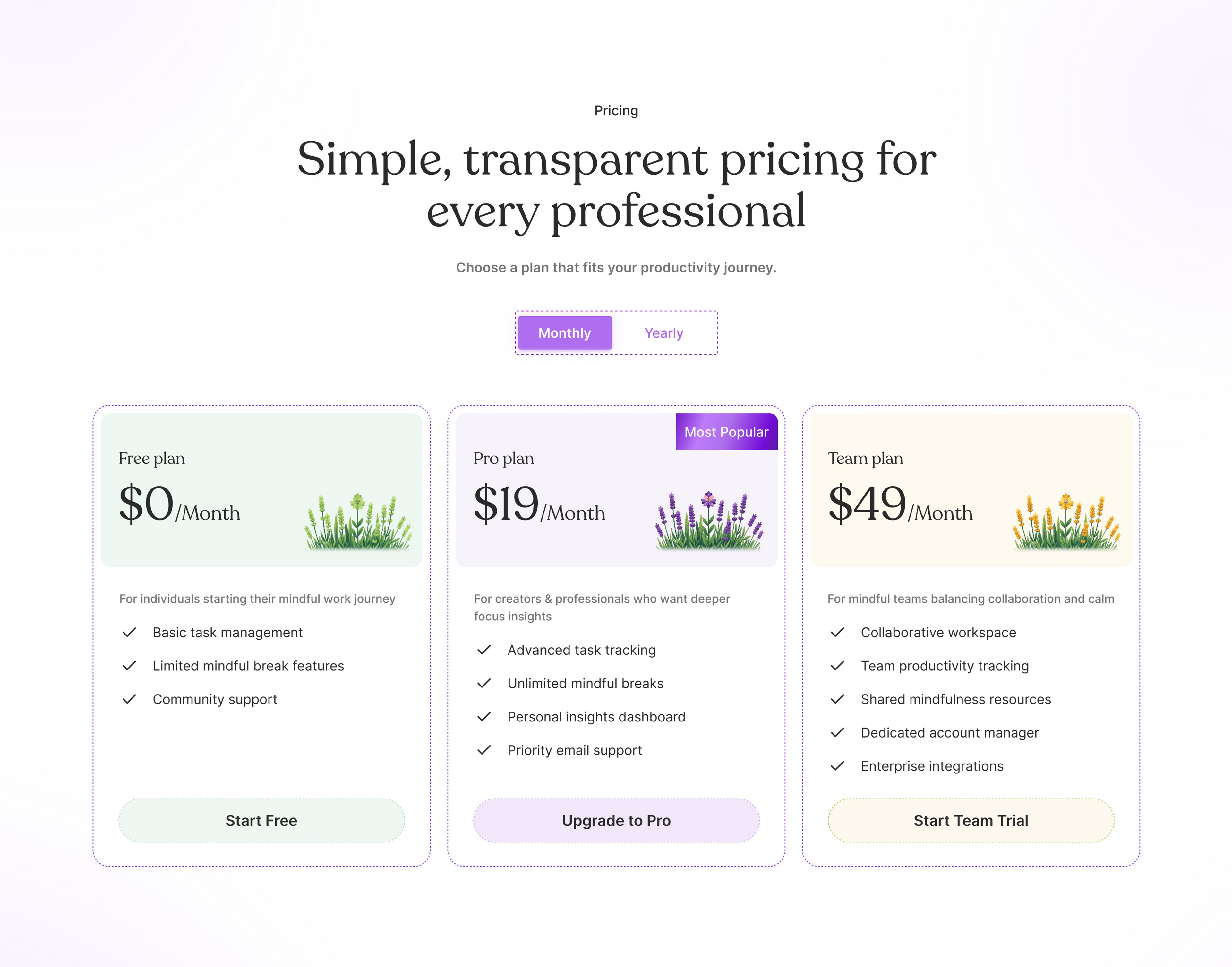 Pricing preview