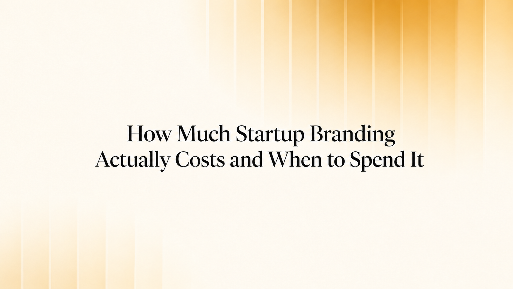 Startup brand identity design system on a desk