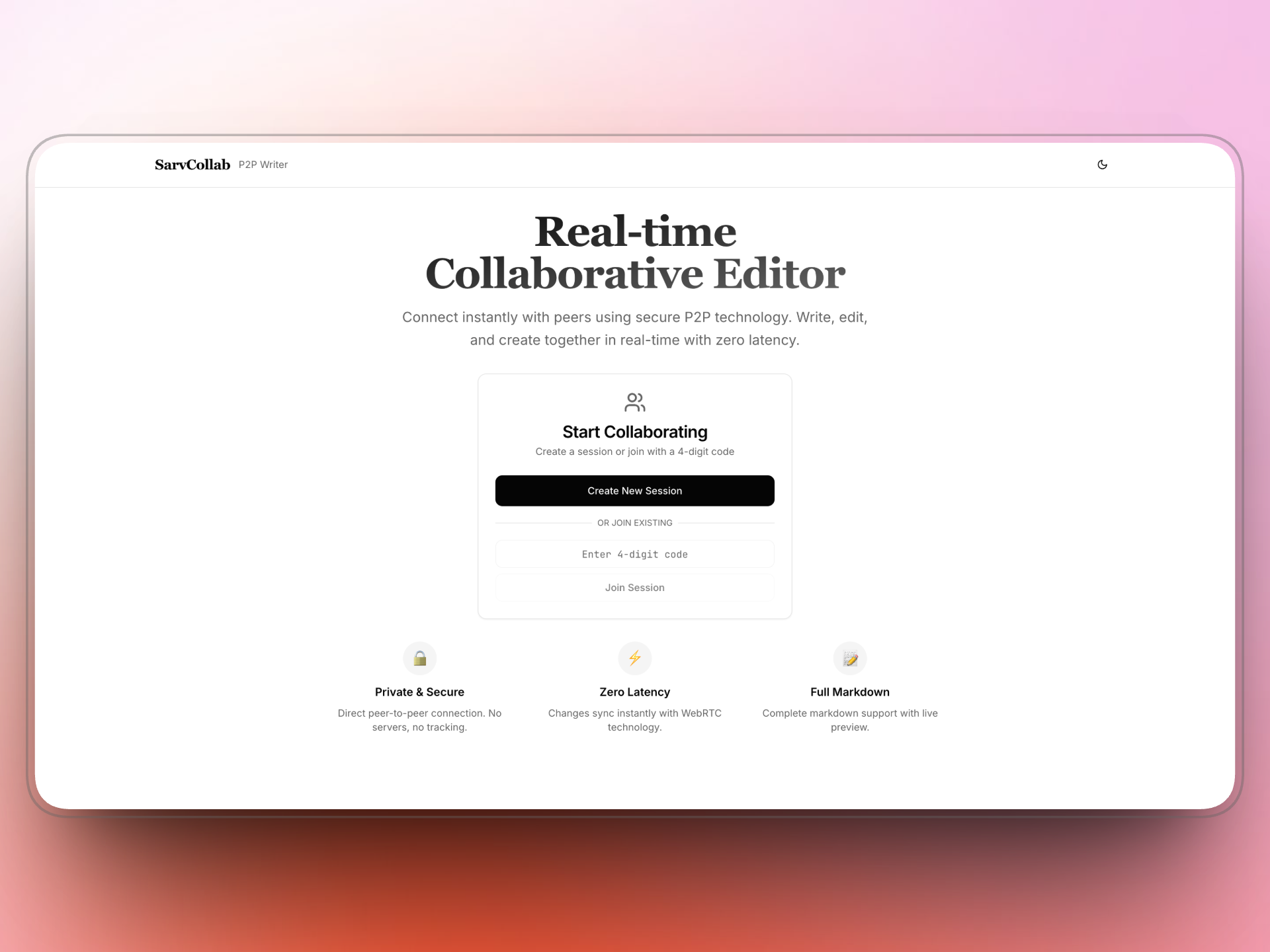 Sarv Collab - Team Ideas, Unified AI
