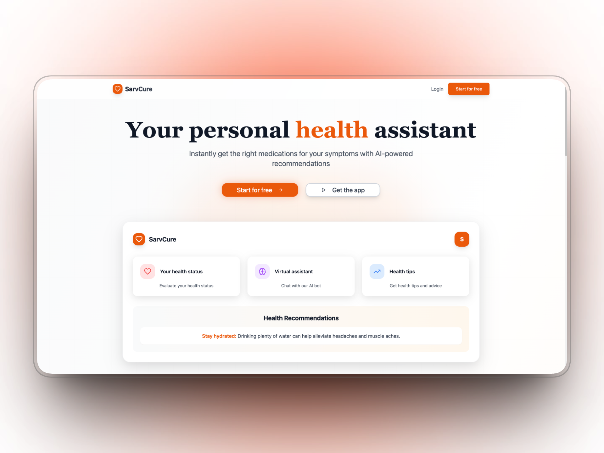 Sarv Cure - Your Medical AI Companion